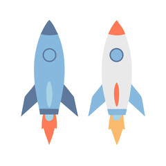 Rocket icon, rocket sign space rocket vector illustration vector