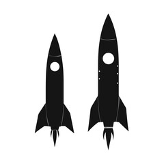 Rocket icon, rocket sign space rocket vector illustration vector