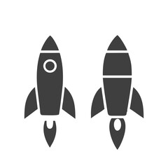 Rocket icon, rocket sign space rocket vector illustration vector