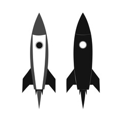 Rocket icon, rocket sign space rocket vector illustration vector