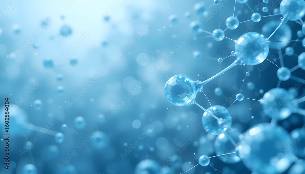 Aufkleber stunning molecular structure visualization for science presentations or innovative tech designs