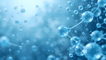 Stunning molecular structure visualization for science presentations or innovative tech designs