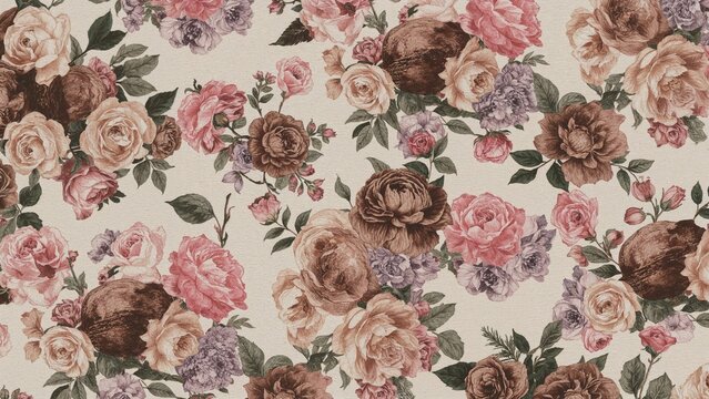 Assortment of sweet macarons accompanied by floral decorations - Powered by Adobe