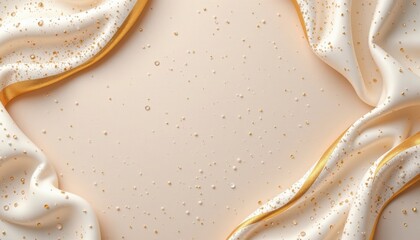 a luxury lgbt pride background with pearlized surfaces and soft pride glow, using ivory base and golden rainbow elements, designed for exclusive lgbtq+ gala invites.