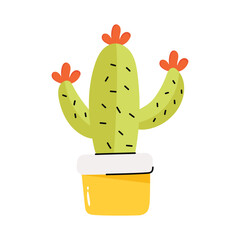 Cactus vector sticker EPS 10 file