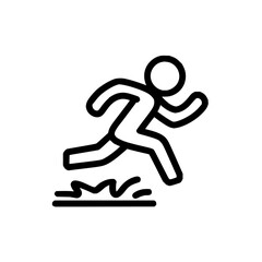 Illustration of a leader figure standing in front of a group of people in a simple line drawing style