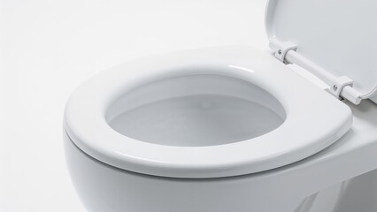 Partial opening of a simple molded plastic toilet seat with lid from the side