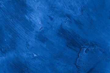 Old wall pattern texture cement blue dark abstract  blue color design are light with black gradient background.