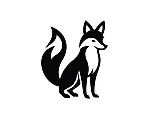 Fototapeta premium Sleek Fox Vector Logo Design with Modern Simplicity