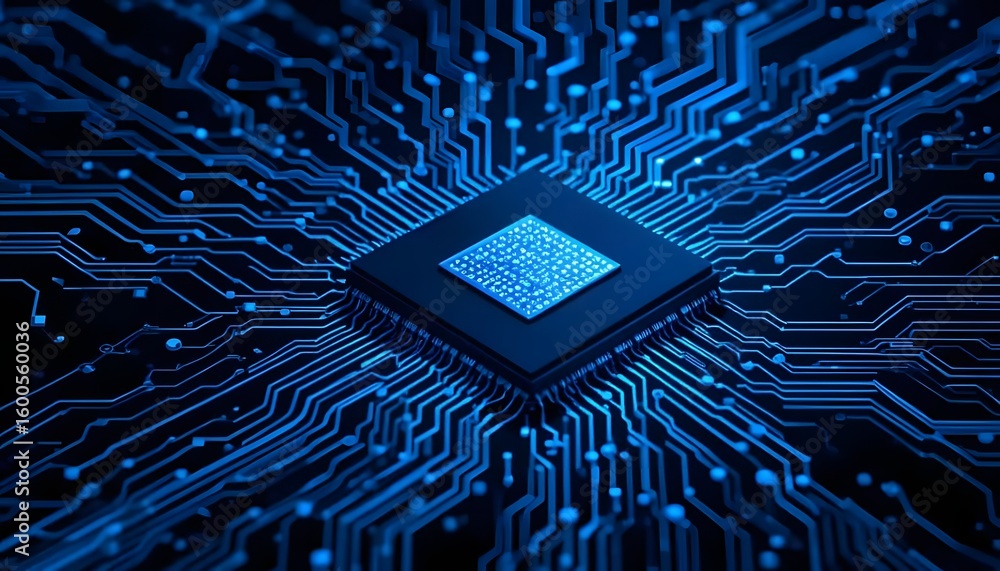 Aufkleber explore cutting edge technology with this stunning processor and circuit board design for innovation
