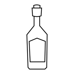 Bottle icon vector. Bottle for water illustration sign. Bottle of alcohol symbol or logo.