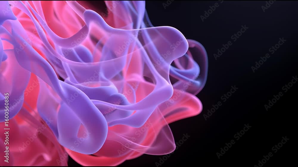 Poster colorful abstract shapes dance in a smooth, flowing movement in this animated display