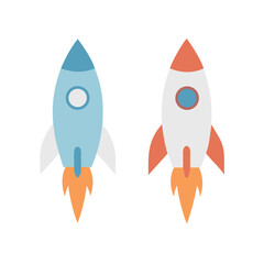 Rocket icon, rocket sign space rocket vector illustration vector