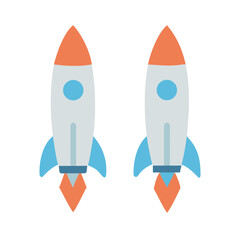 Rocket icon, rocket sign space rocket vector illustration vector