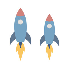 Rocket icon, rocket sign space rocket vector illustration vector