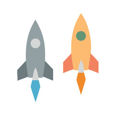 Rocket icon, rocket sign space rocket vector illustration vector