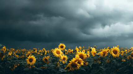 field of yellow flowers