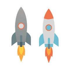 Rocket icon, rocket sign space rocket vector illustration vector