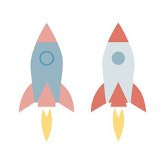 Rocket icon, rocket sign space rocket vector illustration vector