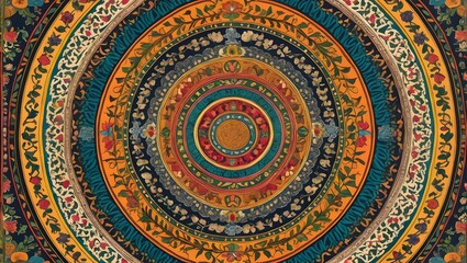 Vibrant Mandala Mosaic A Captivating Kaleidoscope of Colors and Patterns