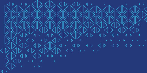 Triangles Halftone Pattern Vector Abstract Geometric Technology Background. Triangular Half Tone Texture. Minimal Style Dynamic Tech Wallpaper