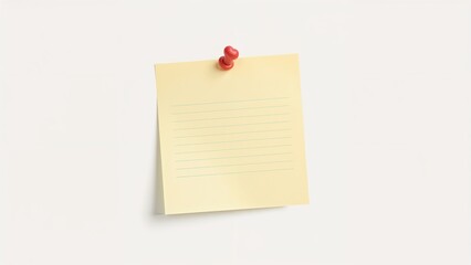 Colorful sticky note featuring a heart-shaped pin and ample writing area.