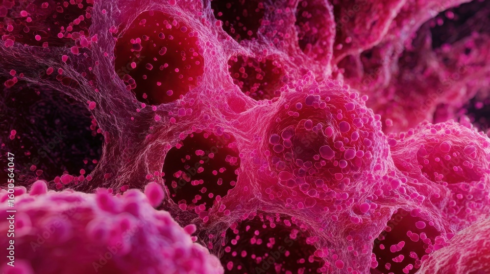 Aufkleber dynamic medical visualization of eosinophil movement beneath translucent skin layers showing brightp