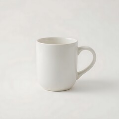 Obraz premium Plain mug glass with white isolated background