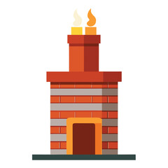 Chimney Vector Illustration ? Cartoon, Clipart and Line Art Design for Print.eps