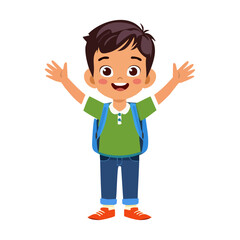 Obraz premium boy with thumb up