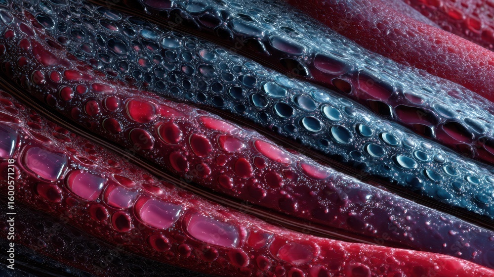 Aufkleber microscopic exploration revealing intricate interaction between eel muscle cells and hydrogel surfac