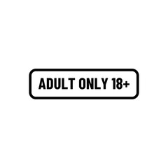 Vector Age Limit Icons — 18+ Adult Only Symbols
