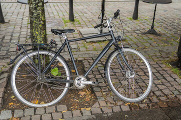 22-07-2025 Aarhus, Denmark - The bicycle city in Jutland with all kinds of bicycles in all colors