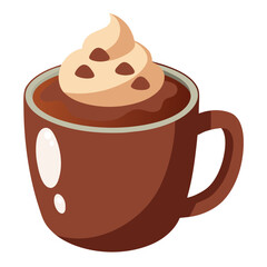 Hot Cocoa Vector Illustration ? Cute Cartoon, Clipart and Line Art Design for Winter and Christmas 1.eps