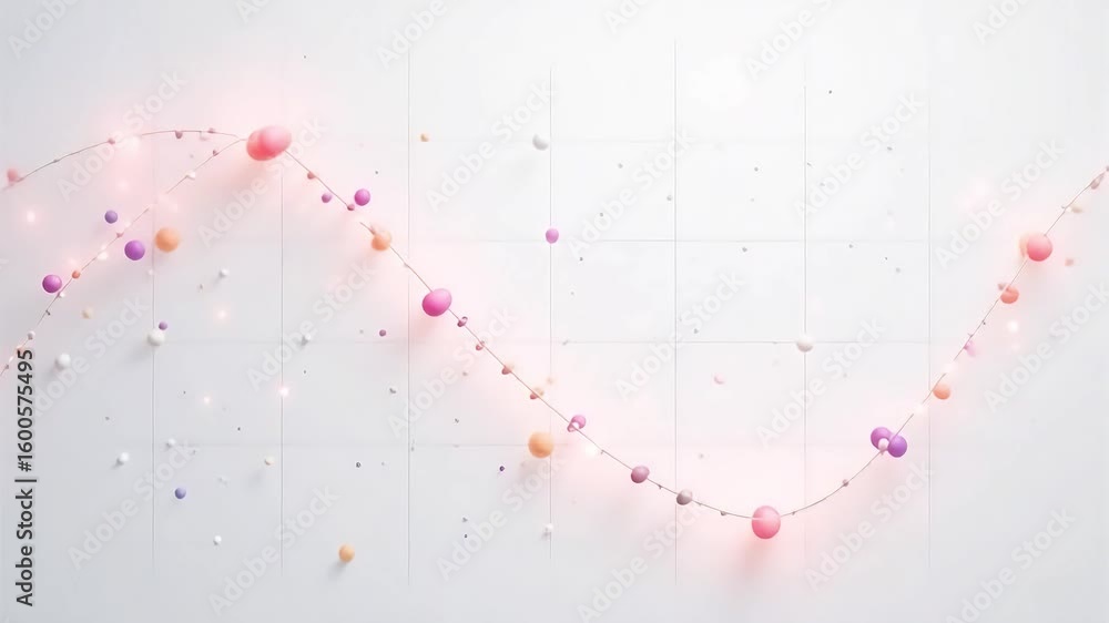 Poster abstract spheres motion graphics animation background for creative video projects design 3d art