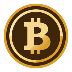 Bitcoin Gold BTG Logo Vector Silhouette – Cryptocurrency Symbol, Blockchain Digital Payment Icon Clipart Virtual money concept