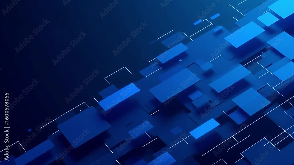 Poster blue abstract background motion graphics animation technology futuristic design video 100 character