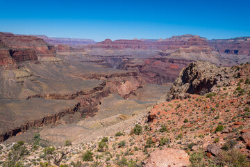 Fototapeta premium Grand Canyon Adjacent Canyon View Between Cedar Ridge and Skeleton Point