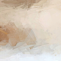 harmonious blend of earthy browns and soft beige to white brush and scrapper abstract piece of reflection and contemplation series 6