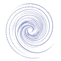 Abstract Purple Dotted Spiral Vortex Design Element