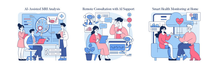AI in Healthcare: Remote Consultation and Monitoring