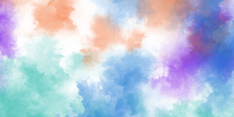 beautiful fluffy clear colorful brush explosion design. sky background. colorful cloudy design.