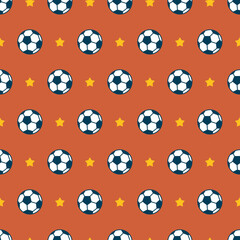 Fun Football Theme Sport Soccer Ball Pattern. Ideal for sport-themed, kid apparel, game merchandise, school projects, and fan-based soccer graphics. Perfect for football and athletic-inspired pattern.