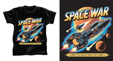 Obraz premium Space Mission t shirt design print