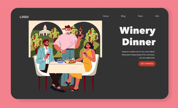 National Wine Day. Flat Vector Illustration