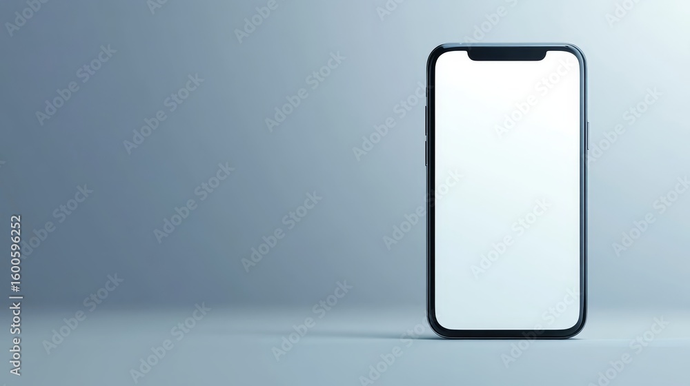 Poster sleek smartphone mockup with blank screen ideal for app and web design showcasing