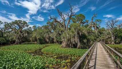 Obraz premium Wetland Region in Protected Park