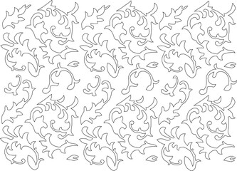 vector sketch illustration silhouette design background pattern decoration geometric floral ethnic vintage abstract traditional