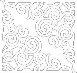 Vector sketch illustration silhouette design background pattern decoration floral classic vintage ethnic traditional 