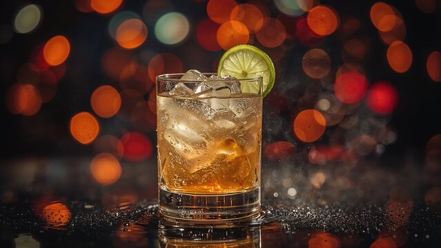 Nightclub Backdrop with John Collins Cocktails